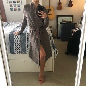 Simply Vera Wang Long Tie Coat